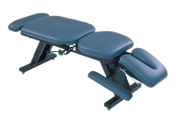 Table Treatment HI-Low ErgoBasic Tilting headpiece. Accelerator pelvic drop. Paper holder and cutter. Height adjustable 18'-24'. 80' L x 30' W x 18' - 24' H. Seamless cushion available in various color options. 300 lb. by Fabrication Enterprises, Inc.  ID